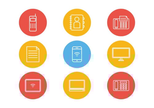 Outline Communication Icon Vectors