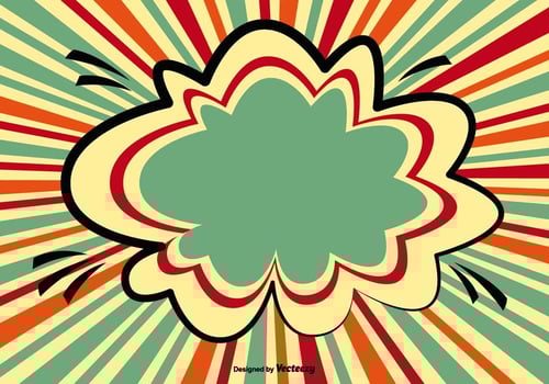 Colorful Comic Style Background Illustration vector