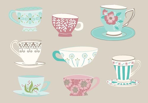 Hand Drawn Tea Cup Vectors