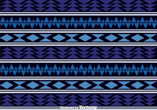 Dark Blue Aztec Pattern vector