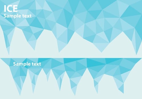 Ice Title Banners vector