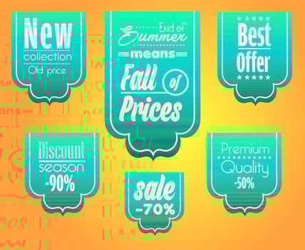 Big Sale Ribbons Templates vector