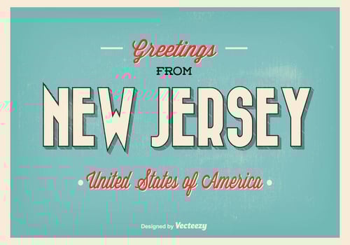 Greetings From New Jersey Illustration vector