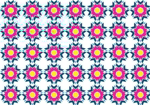 Free Aztec Pattern With Yellow Vector