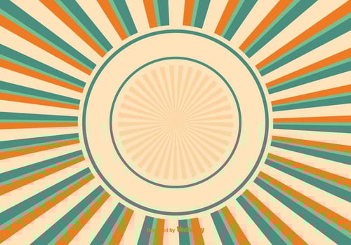 Colorful Sunburst Background Illustration vector