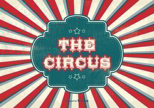 Vintage Style Circus Background Illustration vector