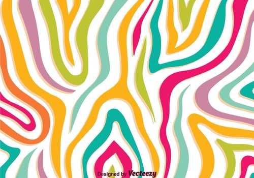 Colorful Zebra Print Background vector
