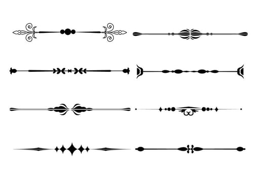 Fancy Line Ornament Vectors