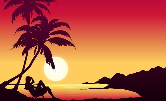 Free Hawaiian Vector Background