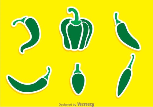 Green Pepper Vectors