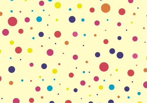Cute  Colorful Dots Pattern Free Vector