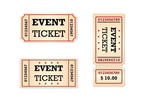 Free Tickets Set Vector