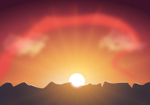 Free Sunset Sky Vector