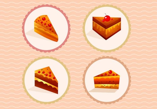 Slices of Cake Vectors