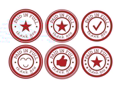 Paid Stamp Vectors