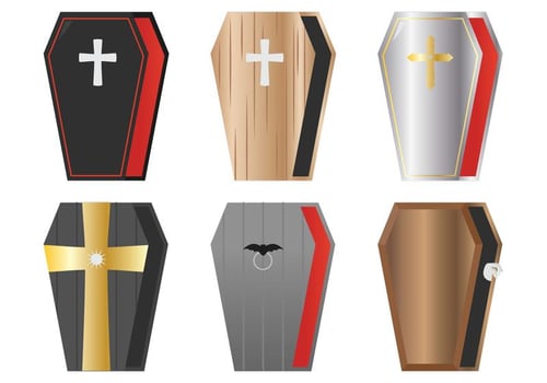 Dracula Coffin Vectors