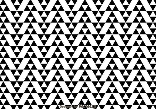 Black And White Triangles Pattern vector