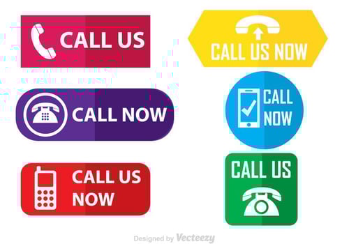 Call Us Flat Vector Icons
