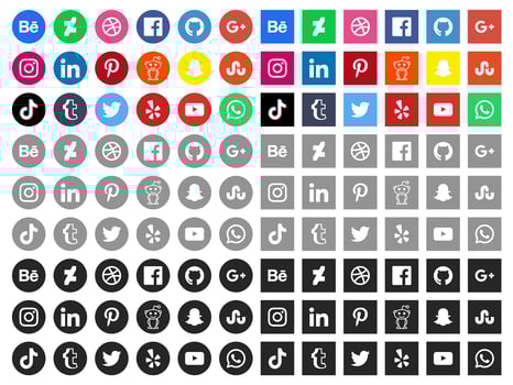 Free Social Media Icons vector