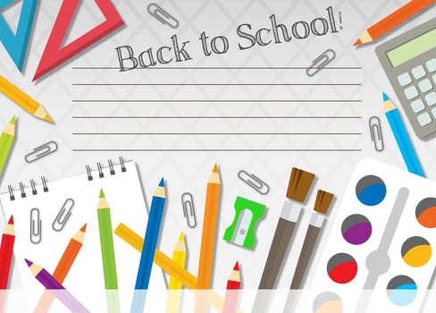 Back to school template vector
