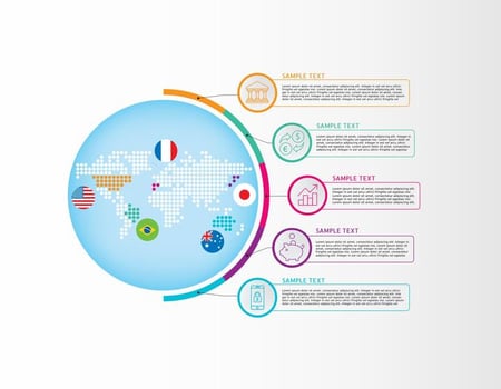 Map Infography Vector
