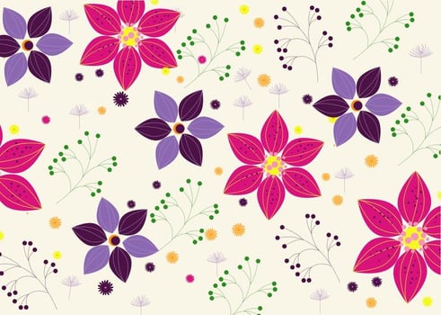 Spring flower background vector