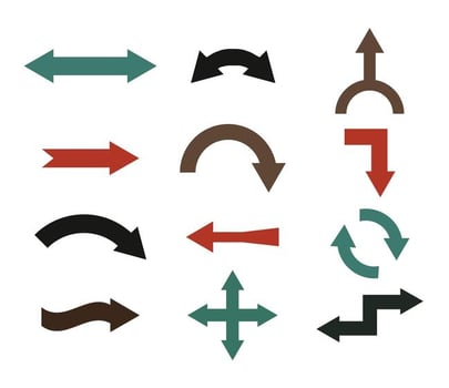 Arrow Colorful Vector Set