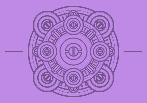 Modern Mandala Background vector