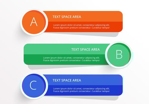 Bright Infographic Banners Vector Set