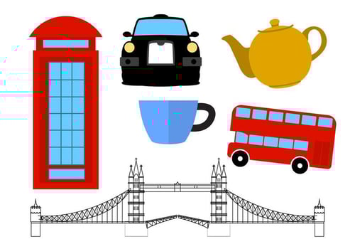 United Kingdom Icons vector