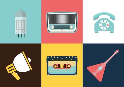 Vintage Electronics vector