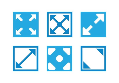 Full screen icon vectors
