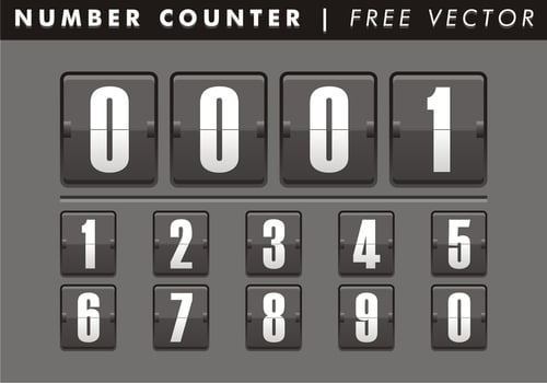Number Counter Free Vector