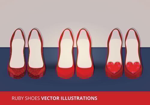 Vector Ruby Shoes