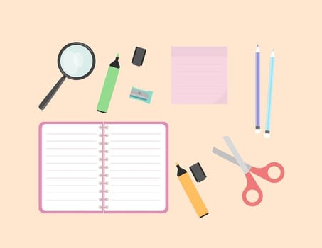 School Supplies Vector