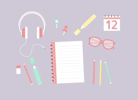 Free School Supplies Vector