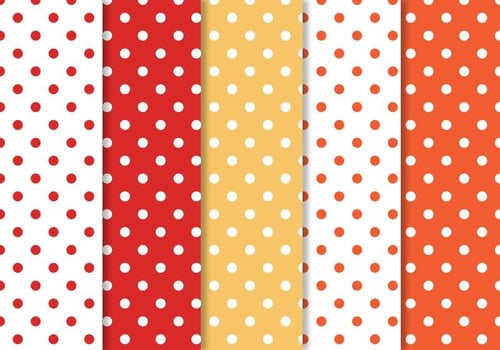 Polka Dot Pattern Set vector