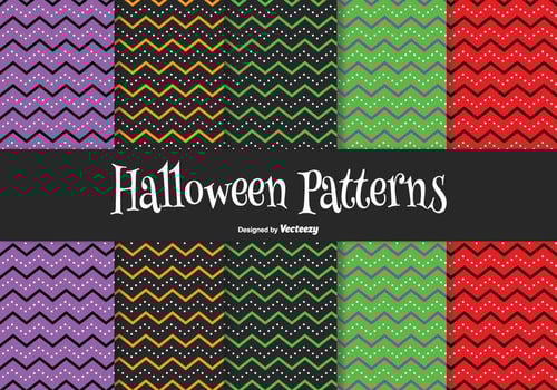 Halloween Pattern Set vector