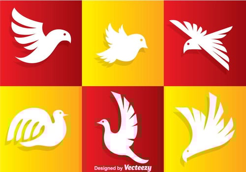 Bird White Logo vector