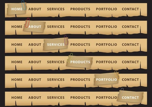 Burned Button Header Vectors