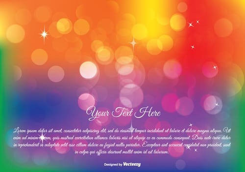 Colorful Abstract Bokeh Illustration vector