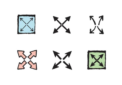 Free Full Screen Icon Vector Series