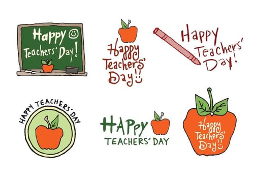Free Teachers' Day Vector Series