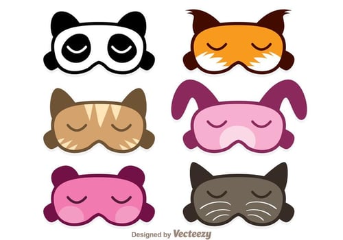 Animal Sleep Mask Vectors