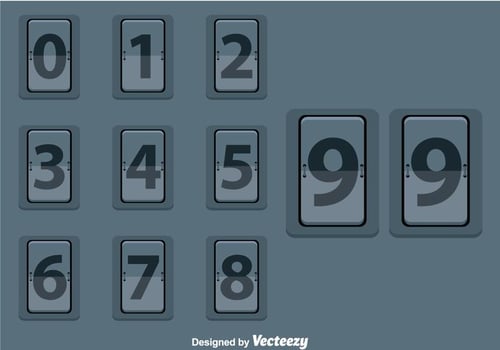 Mechanical Scoreboard Vector