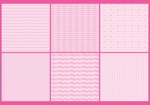 Pinky Girly Patterns vector