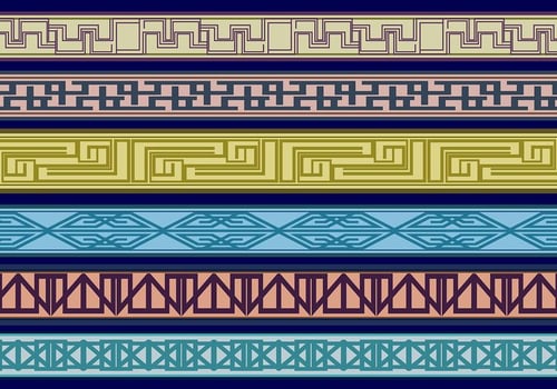 Japanese border vectors