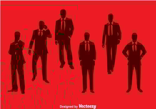 Bussiness Man Silhouette vector