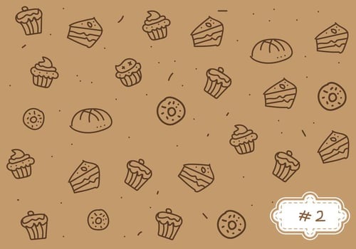 Free Bake Sale Pattern 2 vector