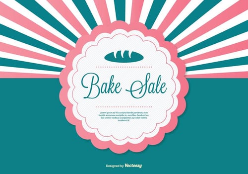 Bake Sale Background Illustration vector